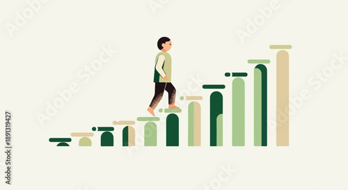 Gradual Self Improvement Through Consistent Daily Progress illustration