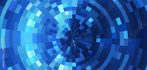 sfondo, astratto, concetto, tecnologia, mosaico, griglia, informatica, digitale, cerchio, radiale