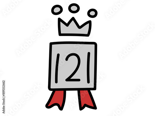 かわいい手描き風の2位のランキング素材