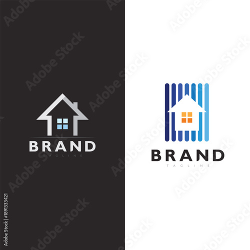Creative House Architecture Logo Icon for Real Estate Development Branding Identity