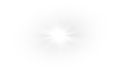 Glow isolated white transparent light effect, sun light with lens flare effect. Sun flush, Overlays, light, Sun, sunrays, transitions, lens flare, light leaks and glare in PNG format