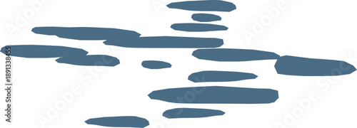 Abstract blue water splashes and drops collection, liquid fluid motion elements, clean vector set isolated on transparent background, ideal for splash, wave, liquid, nature, drink, clean and design