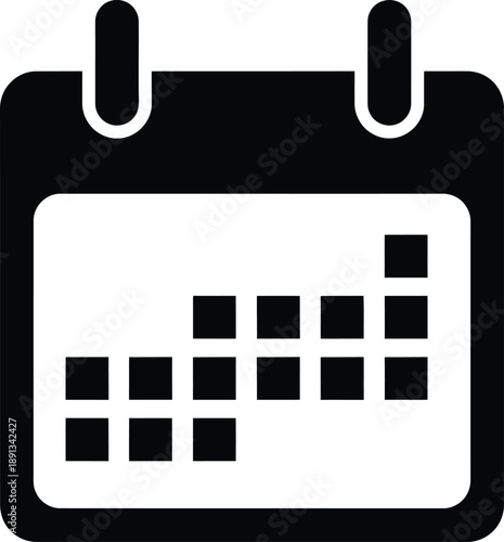 Calendar Icon Representing Planning, Scheduling, and Important Dates - A Simple Graphic