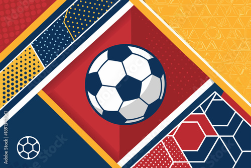 Crisp Geometric Soccer With Bol Creative Visual