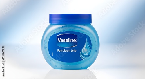 Blue liquid vaseline.