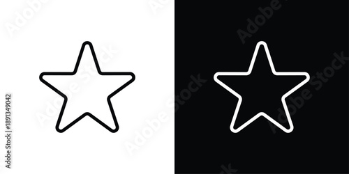 Star Rating icon sheet black and white