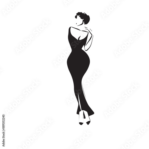 Beautiful young fashion model woman