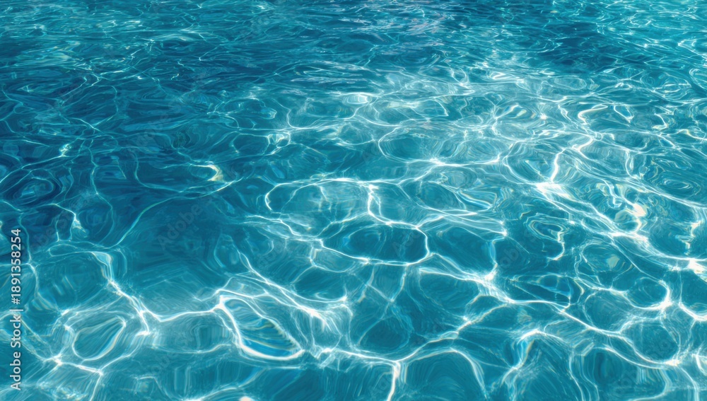 Obraz premium Rippled turquoise pool water