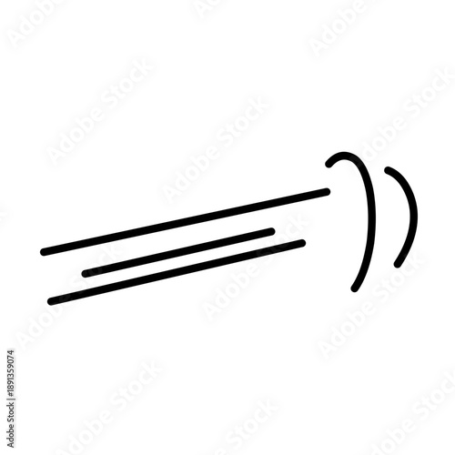 Vector speed cartoon effect