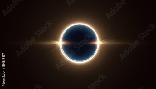 Solar eclipse, digital art