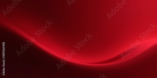 Red abstract silk background featuring soft flowing waves and futuristic light curves in a purple and satin texture pattern vector illustration