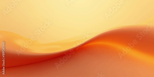 Abstract golden wave background featuring an orange gradient flow with flowing lines and a light texture design for an artistic wallpaper illustration