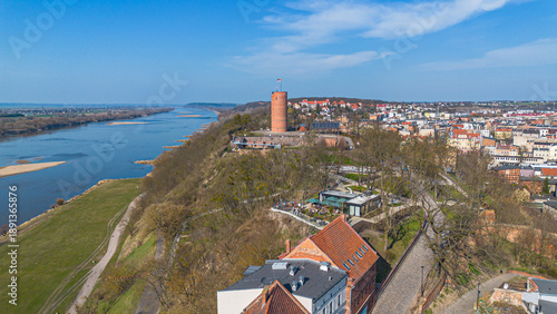 View of the river wisla in Grudziadzu