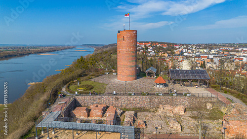 View of the river wisla in Grudziadzu
