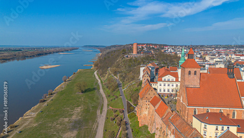 View of the river wisla in Grudziadzu
