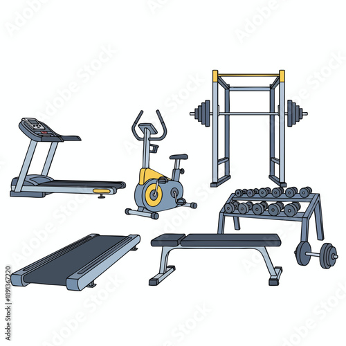 Gym Equipment Set