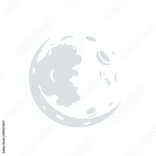 Dreamy Moon Phase with Cratered Surface