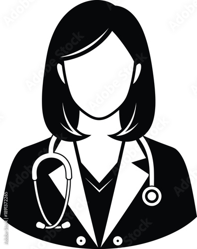 Doctor Icon representing medical professional services and healthcare expertise