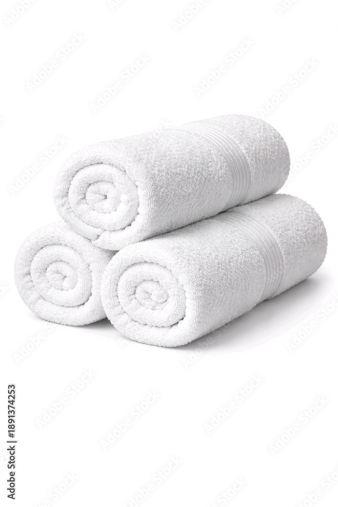 custom made wallpaper toronto digitalRolled White Cotton Towels Isolated on White Background