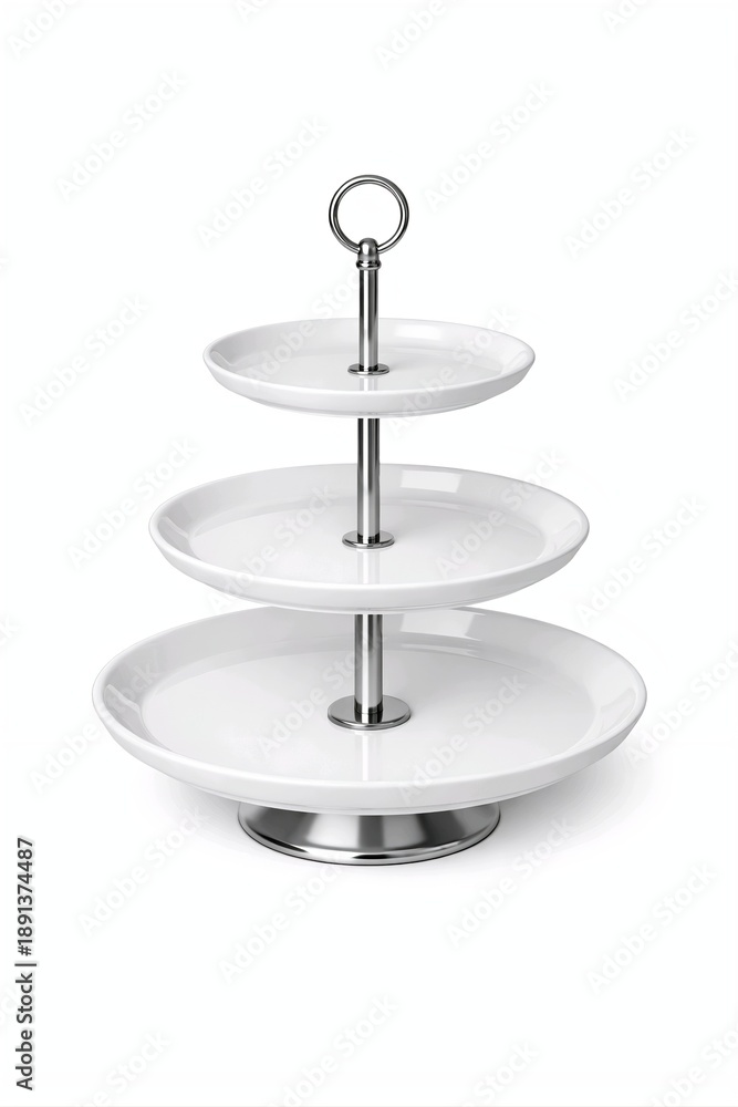 custom made wallpaper toronto digitalWhite Ceramic Cupcake Stand Isolated on White Background