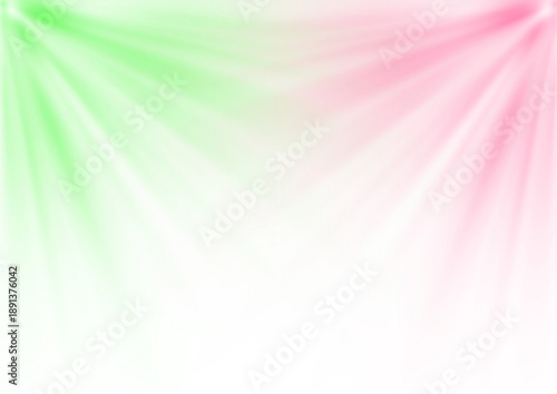 Dynamic Stage Lighting Effect with Green and Pink Beams
