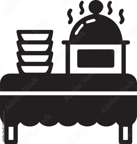 Hot Dish & Bowls Silhouette