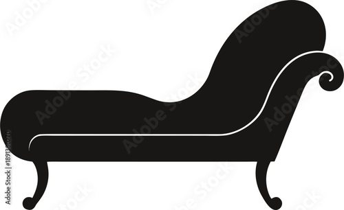 chaise longue isolated vector icon