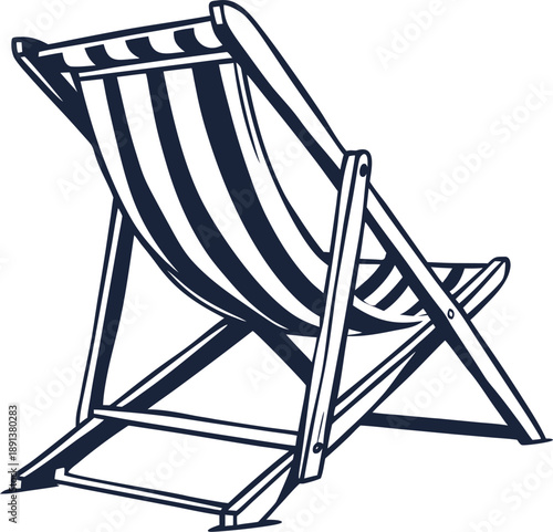 chaise longue isolated vector 