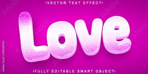  Neon Love Valentine Heart Typography Vector Fully Editable Smart Object Text Effect