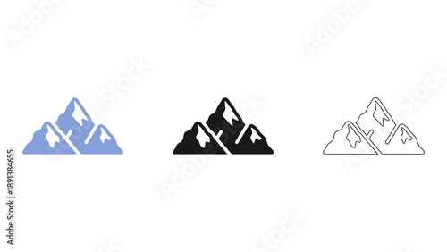 mountain peak represents achievement and success with goals reached in business context