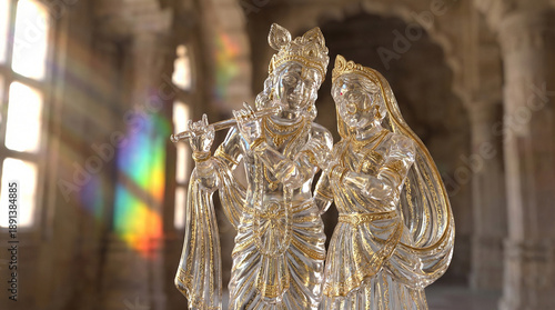 Crystal Sculpture of Radha ...