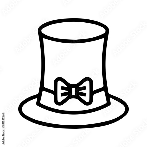 Elegant Top Hat Icon