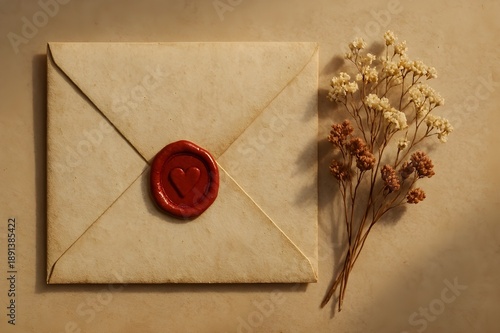 Happy Valentine's Day concept background with romantic symbols, hearts, and copy space for greeting card.