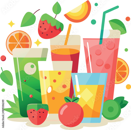 Fresh fruit juices and smoothies