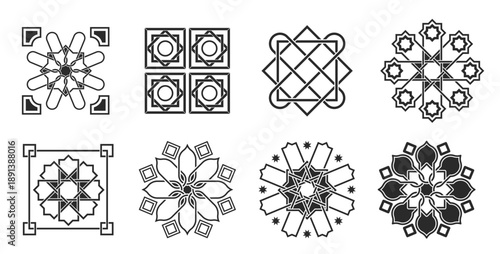  Islamic Ornaments Vector