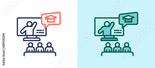 Wallpaper Mural Virtual School whitegreen icon Torontodigital.ca