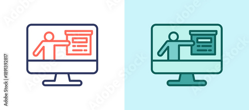 Online Training whitegreen icon