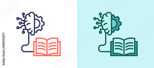 Ai Learning whitegreen icon