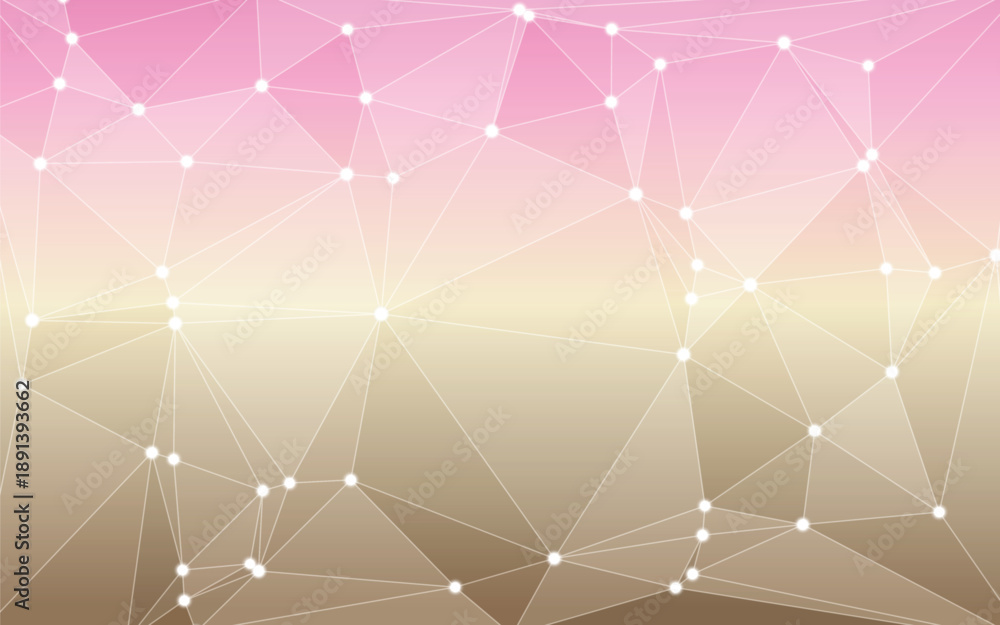 Fototapeta premium Soft Gradient Polygonal Network Background