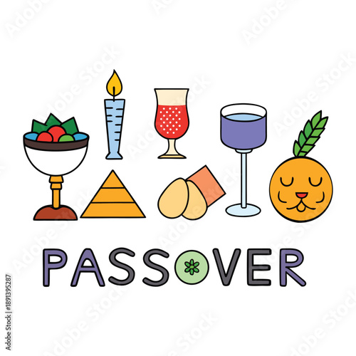 A warm Passover background with matzah, wine cups, herbs, and gentle Hebrew motifs, symbolizing freedom, tradition, and the story of Exodus in soft, festive tones.