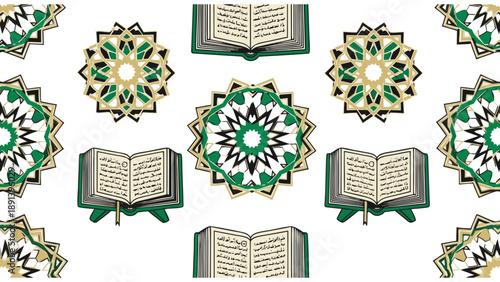 Divine geometry : holy Qur'an & islamic star pattern