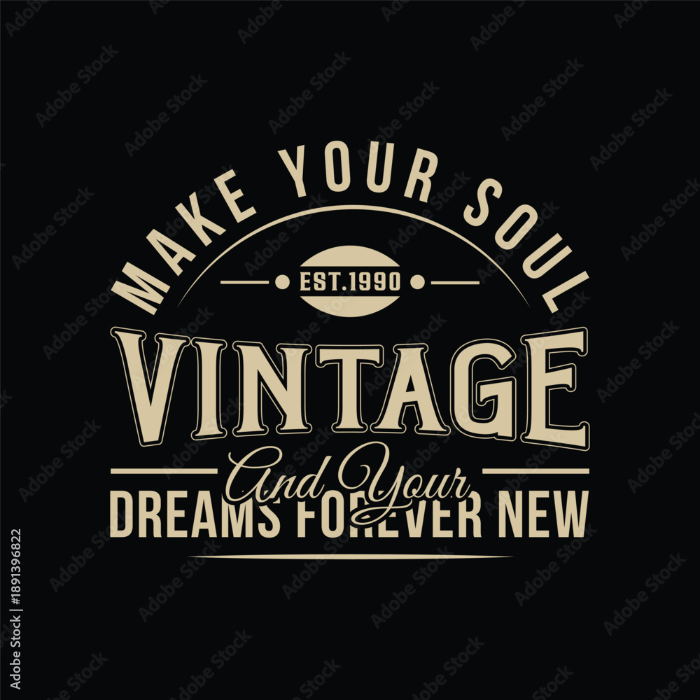 Fototapeta premium Vintage style Typography designs and badges on a black background
