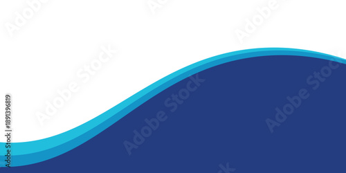 Curved Header and Footer Element. Vector EPS 10