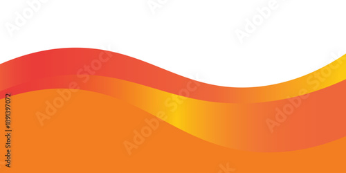 Elemen kurva latar belakang garis vektor oranye dengan ruang putih untuk desain teks dan pesan, lapisan yang tumpang tindih