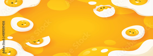cute sunny side up background