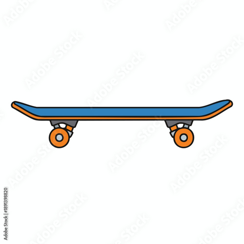 Stylized Skateboard Illustration