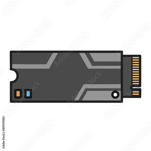 Illustration of a Solid State Drive