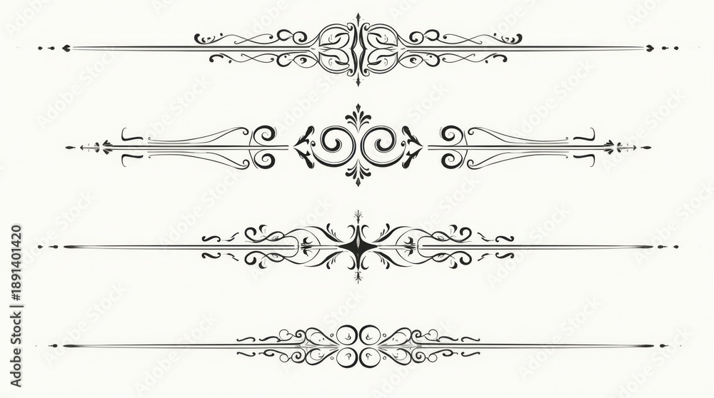 Obraz premium Ornate border designs