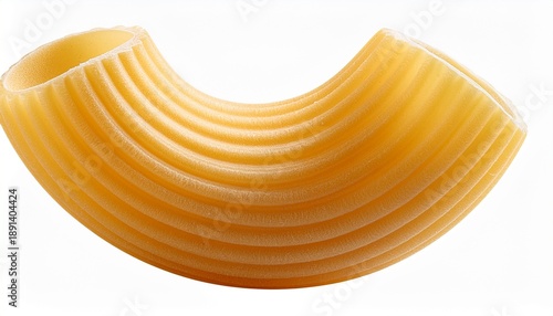 Pasta Elbow Macaroni With Ridges Isolated On White Background