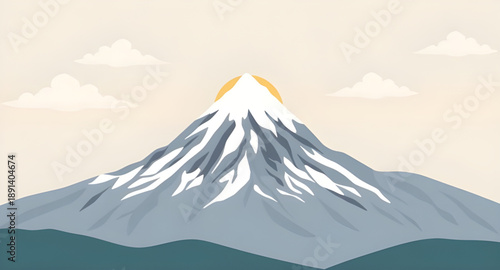 mountains, sun, landscape art, nature art, outdoor art, scenic art, wilderness art, hills art, peaks art, valley art, forest art, tree art, sky art, horizon art, travel art, adventure art, hiking art,